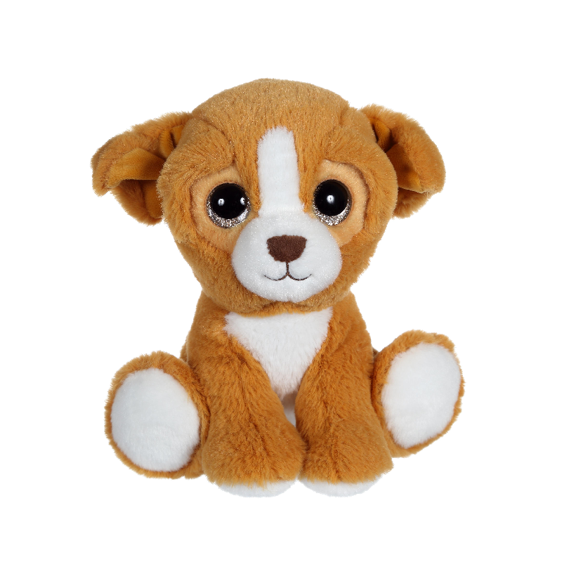  puppy eyes soft toy brown dog 22 cm 
